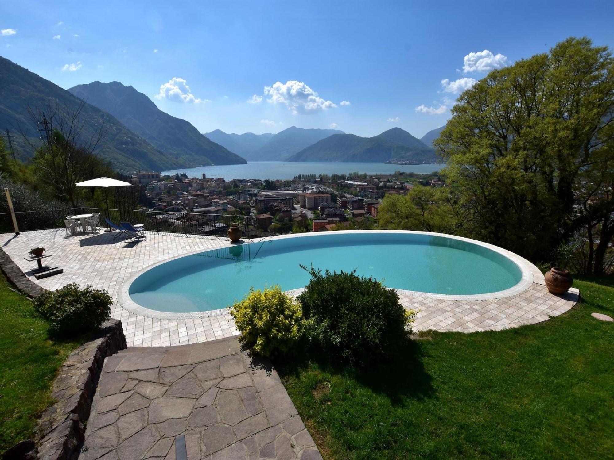 Villa In Pisogne With Pool Garden And Lake View Kültér fotó