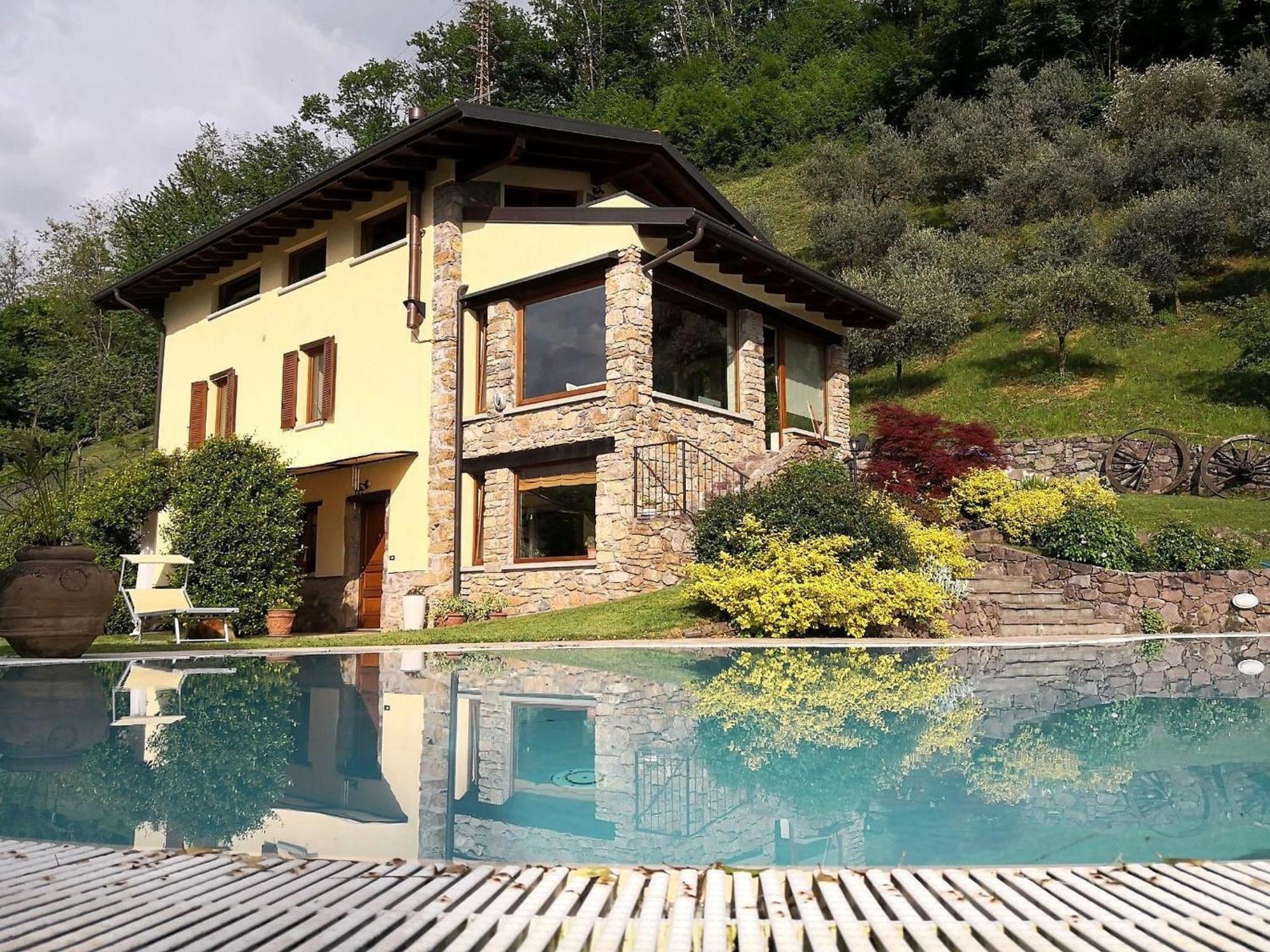 Villa In Pisogne With Pool Garden And Lake View Kültér fotó