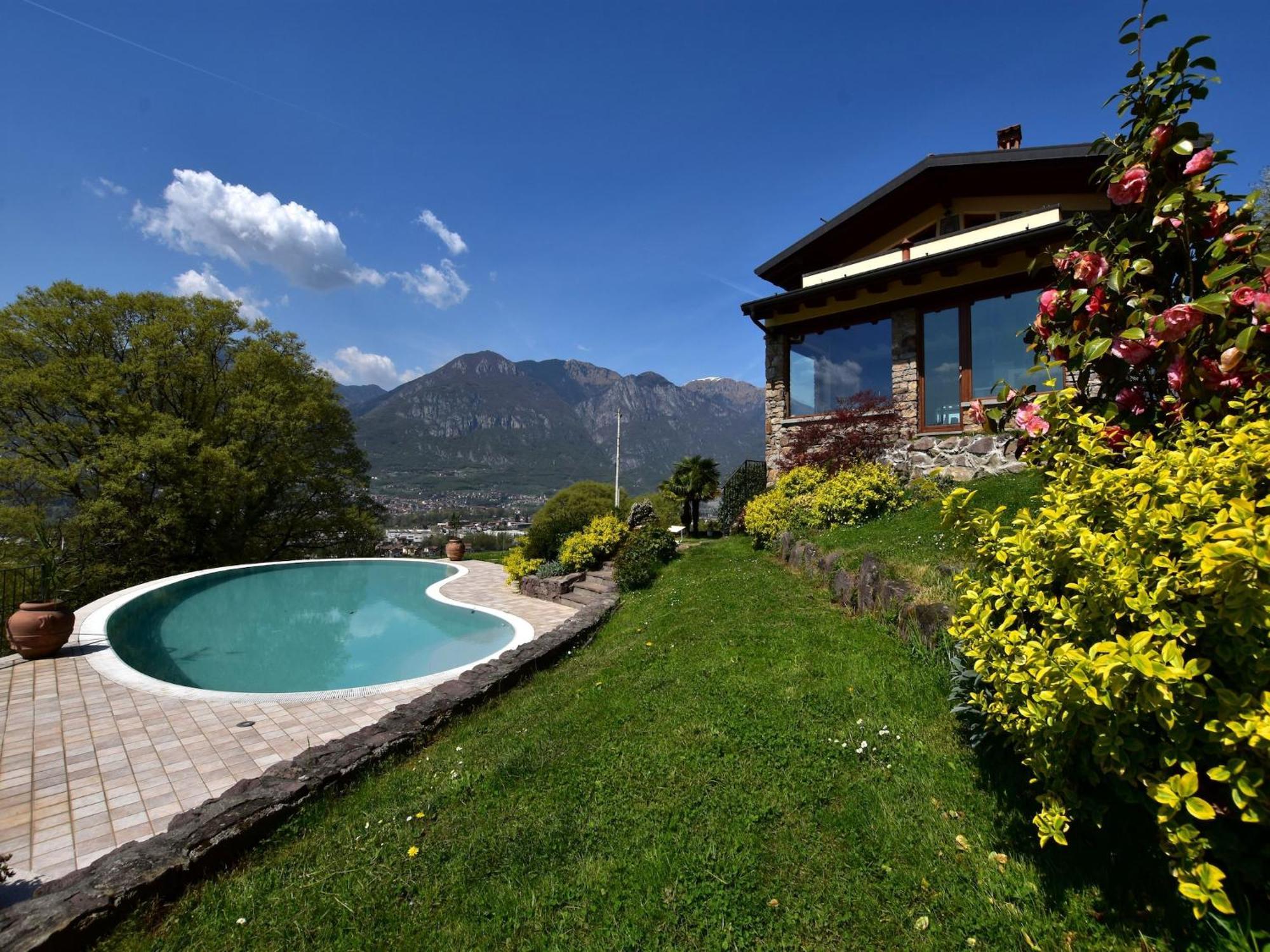 Villa In Pisogne With Pool Garden And Lake View Kültér fotó