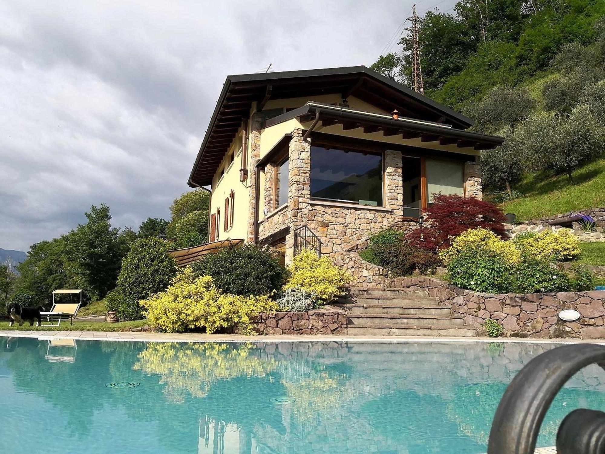 Villa In Pisogne With Pool Garden And Lake View Kültér fotó
